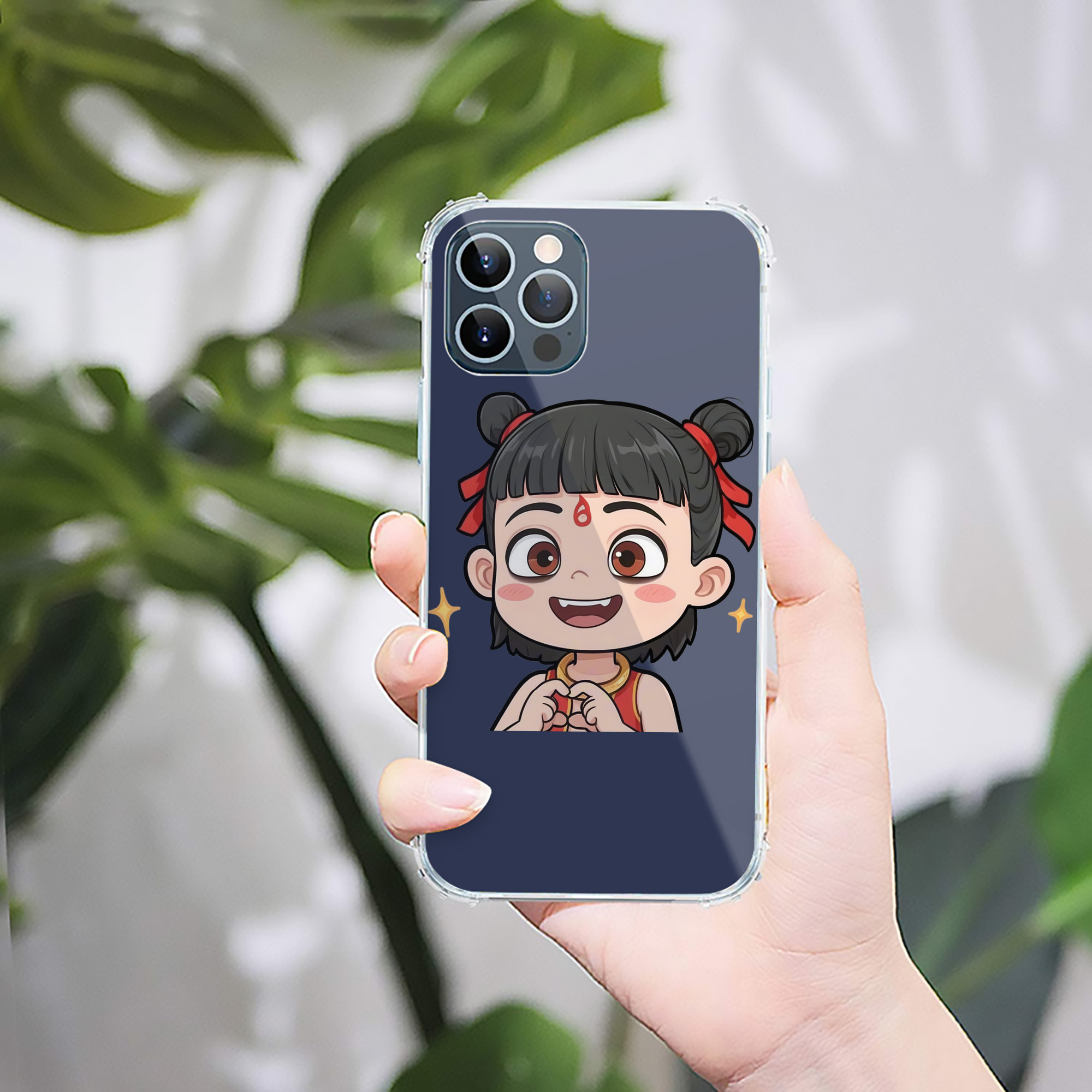 （画像用） Ne Zha 2 ナタ 魔童の大暴れ 【iPhone 12シリーズ対応】透明スマホケース（クリアソフトケース）